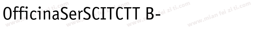 OfficinaSerSCITCTT B字体转换